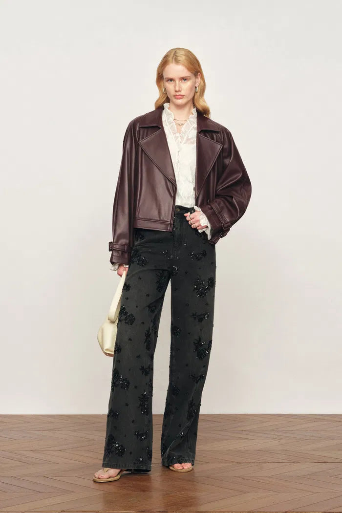 Fred Short Jacket in Eco Leather – fbrq.com Fred Short Jacket in Eco Leather – fbrq.com