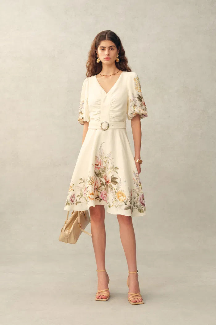 silk linen blend dress Otomo Silk Linen Blend Maxi Dress