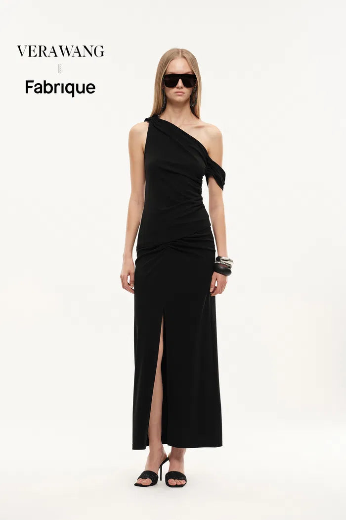 ruched dress top Overture One-Shoulder Ruched Top in Four Way Stretch Fabric – fbrq.com