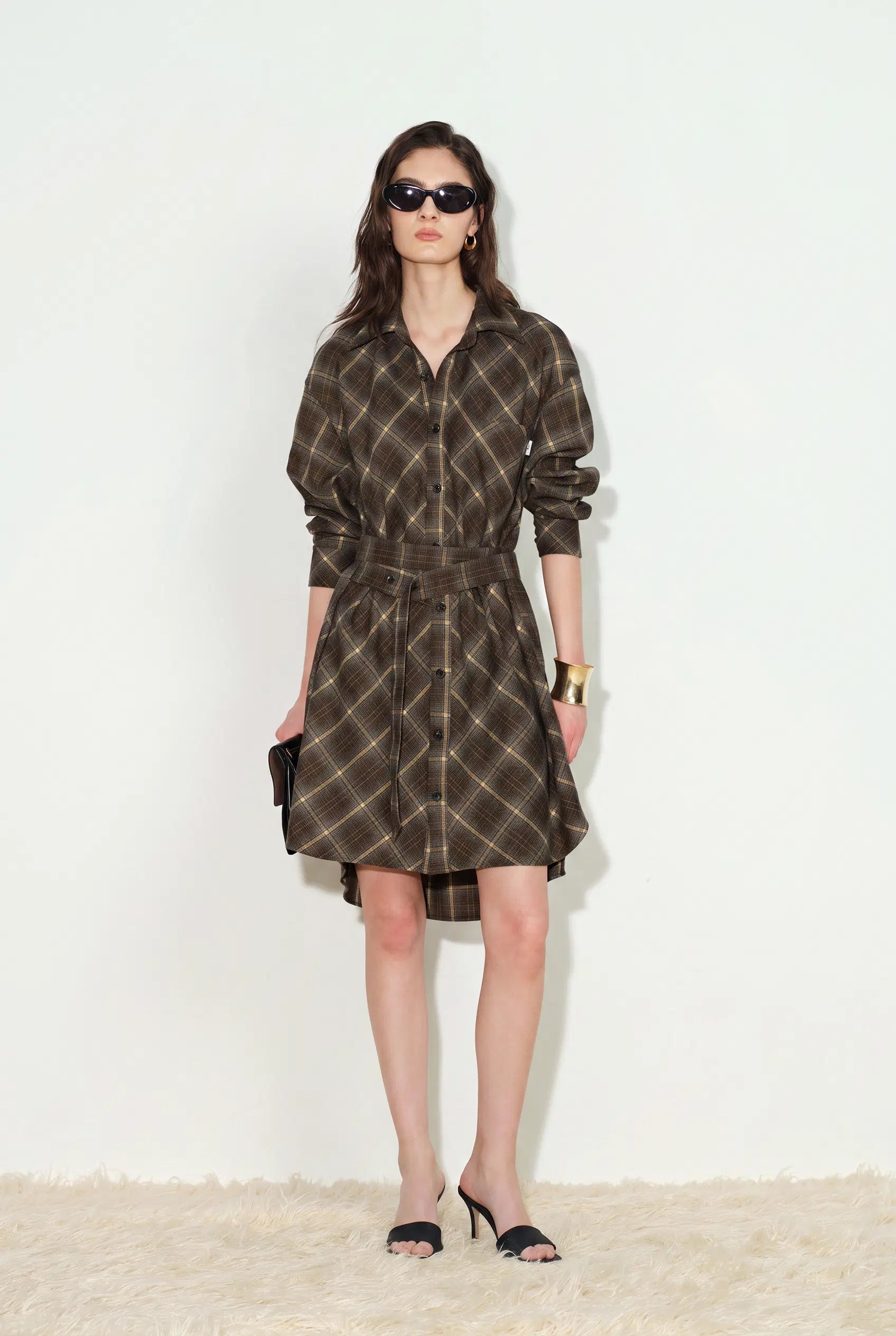 Holly Plaid Shirt Dress