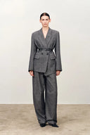 Oakley Oversized Suit Pants in Lightweight Merino Herringbone