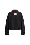 Pike Vintage Wash Boxy Cut Jacket in Cotton Denim