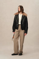 Liberty Barrel Leg Washed Jeans in Cotton Denim