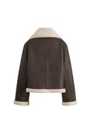 Quinn Short Jacket in Faux Shearling