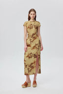 Vestido qipao estampado oriental Tansya en mezcla de viscosa