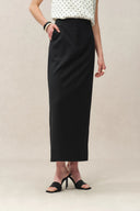 Magalie Straight Skirt in Acetate Merino