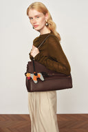 Charm para bolso Phillipa de punto con flor de vichy