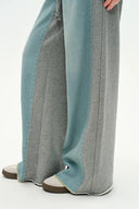 Sereta Wide Leg Denim Jeans in Cotton Jersey