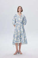 Flora Dropped Puff Sleeve Dress – fbrq.com Flora Dropped Puff Sleeve Dress – fbrq.com