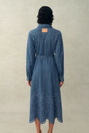 Eleanor Denim Shirt Dress in Tencel Cotton Denim –