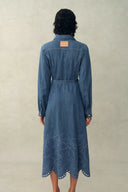 Eleanor Denim Shirt Dress in Tencel Cotton Denim