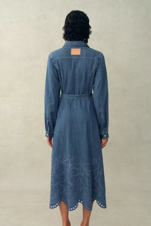 Eleanor Denim Shirt Dress in Tencel Cotton Denim