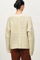 Heidi Pullover mit gemischter Textur aus Merinowollstrick