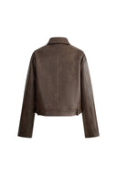 Lizzie Kurze Bikerjacke aus Kunstleder