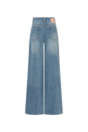 Nico Hand Sewn Embellished Jeans in Lightweight Washed Denim