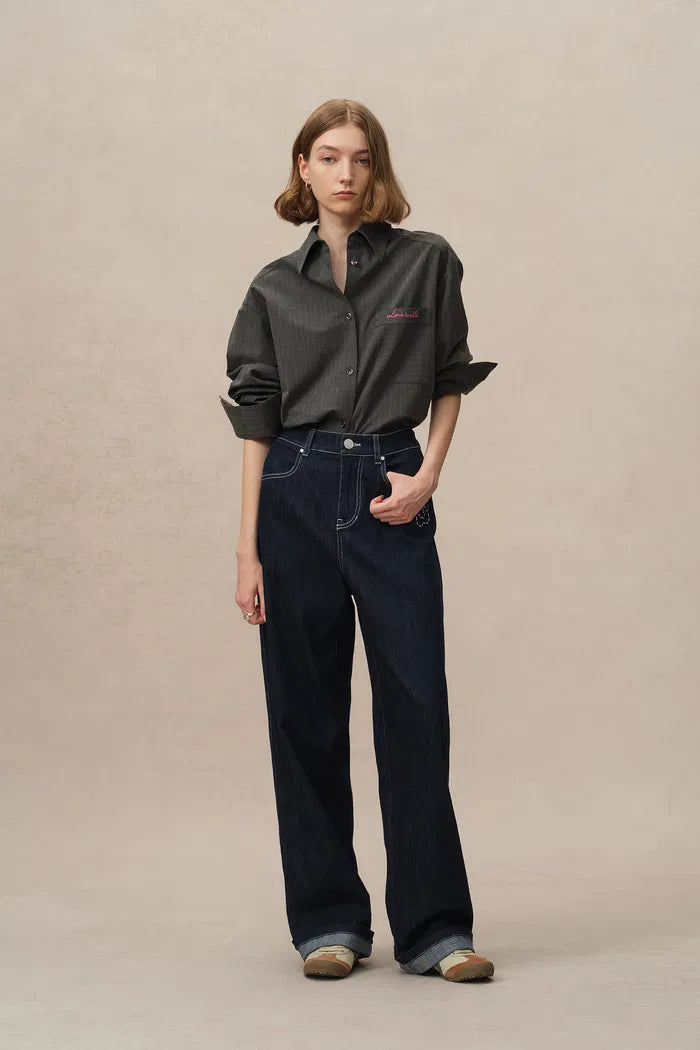 Somi Curved Blade Jeans in Stretchy Turkish Denim – fbrq.com Somi Curved Blade Jeans in Stretchy Turkish Denim – fbrq.com