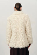 Abrigo oversized con solapa Liana en piel sintética