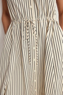 Robe rayée Rosent en popeline de coton