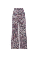 Jeans Skyler de Pierna Recta con Estampado de Leopardo en Denim de Algodón