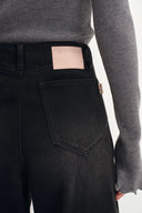 Paz Baggy Washed Jeans in Cotton Denim