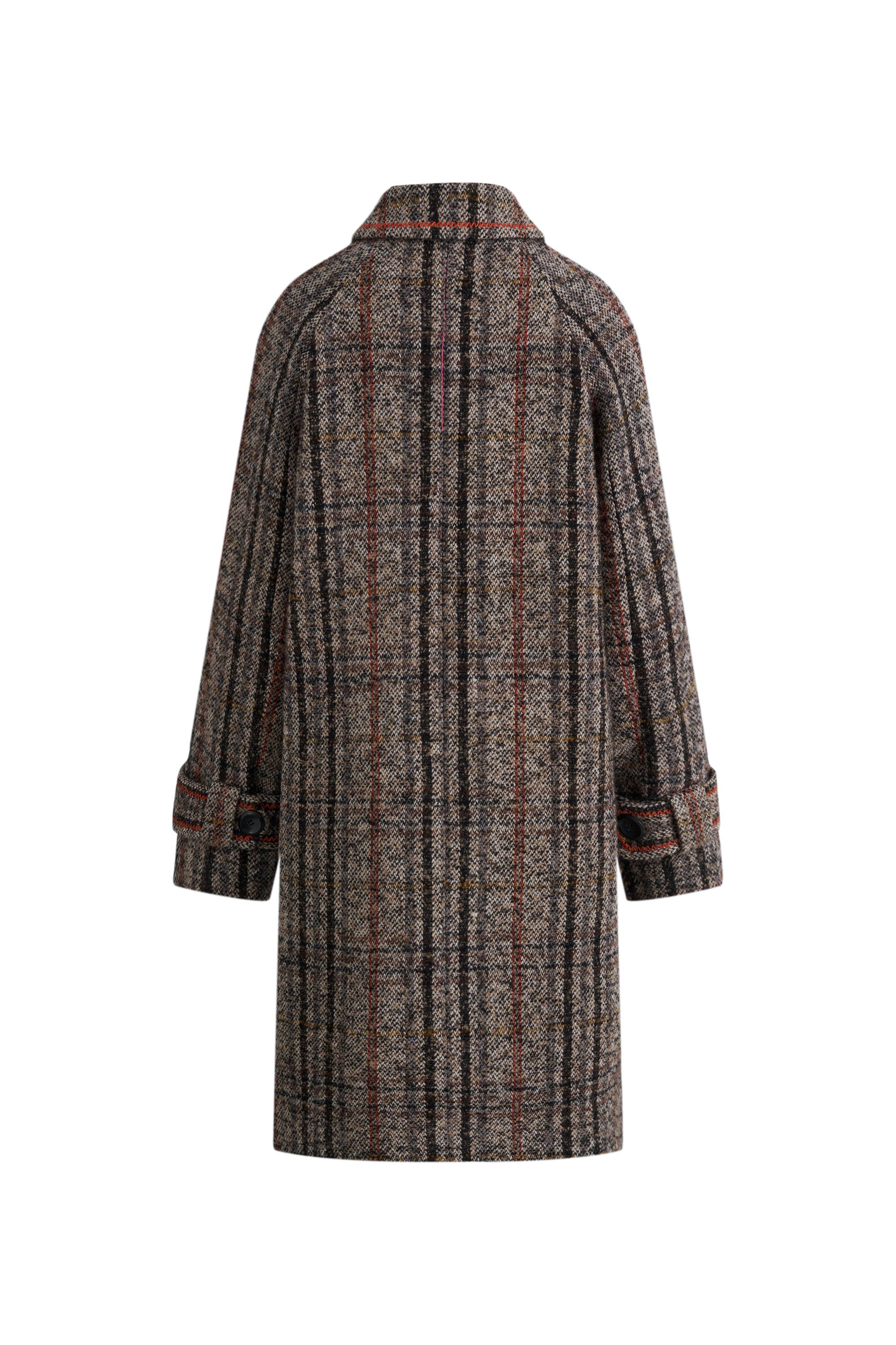 Oakley Check Coat in Merino Wool Tweed – fbrq.com