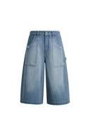 Bermuda Jeans Sbiaditi Roxy in Denim di Cotone