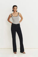 Jeans acampanados turcos Cathy en denim turco elástico