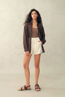 Anja Loose Fit Shirt in Lustrous Organza Silk