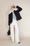 Stella Layered Look Faux Fur Collar Down Jacket in Sorona 4-Way Stretch Fabric