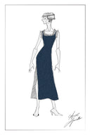 Stella Fringed Sleeveless Midi Dress in Cotton-Elite Yarn Knit
