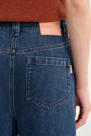 Britt Cropped Straight Leg Jeans aus Baumwoll-Denim