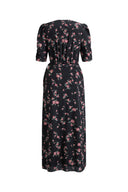 Vestido Rose Elodie en Crepé de China de Seda Elástica