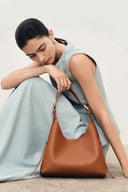 Duomo Small Hobo Bag in Nappa Leather