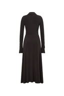 Ruby Knotted Dress in Wool-Thermolite