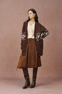 Corvara Fair Isle Cardigan in Coarse Spun Merino Wool