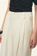 Kari Hose mit Spitzenbesatz aus Acetat-Satin