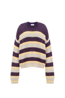 Asa Striped Sweater in Kid Mohair Knit