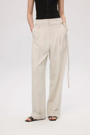 Suma High Waisted Straight Leg Pants in Tencel Lyocell Blend