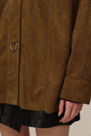 Brandy Lightweight Vegan Suede Shirt