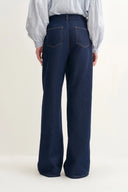 Hestia Hand Beaded Star Embellishment Jeans in Lyocell Denim