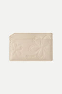 Bevel Double Layer Card Holder in Calfskin Leather