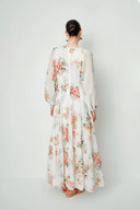 Robe à manches longues Whitney Watercolor Flora en Tencel-Rami