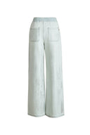 Jean large Galaxy Shimmer enduit en denim d'été