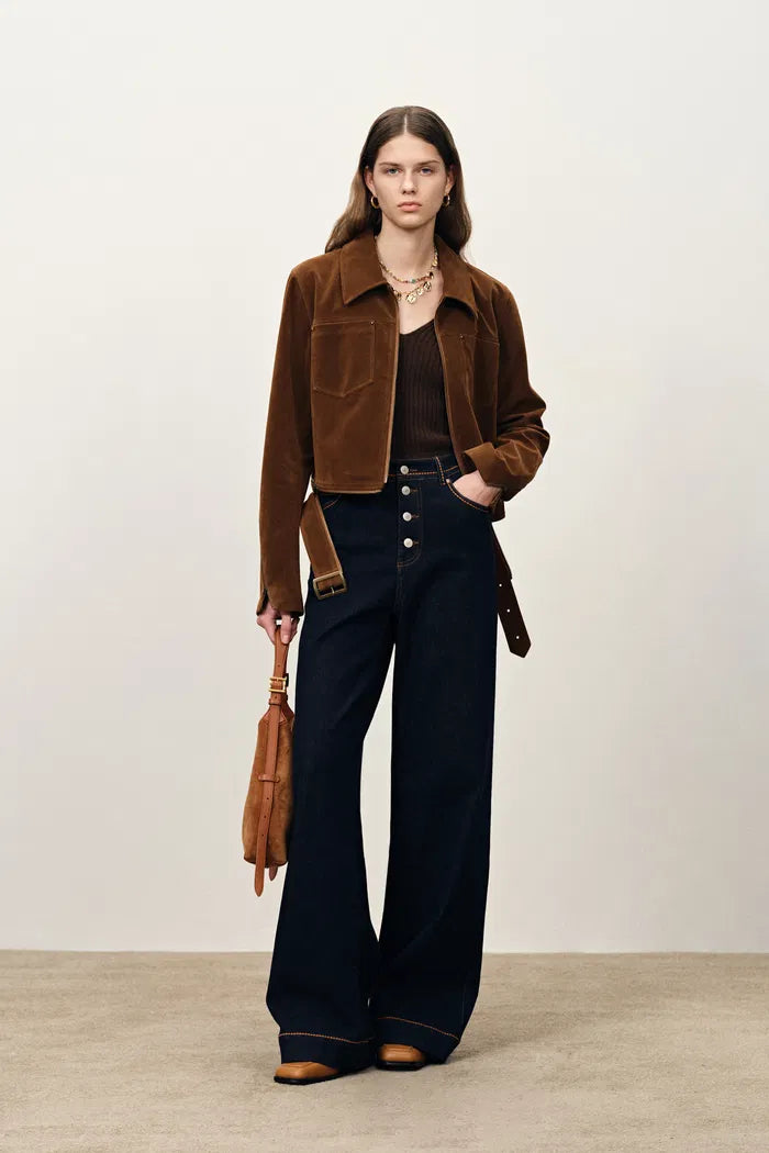 Calista Boho Inspired Embroidered Jeans in Stretchy Denim