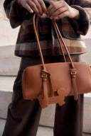 Monti East West Shoulder Bag in Top-grain Nappa leather