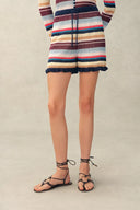 Mavis Multi Stripe Knit Shorts