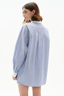 Nao Striped Shirt in Cotton Poplin