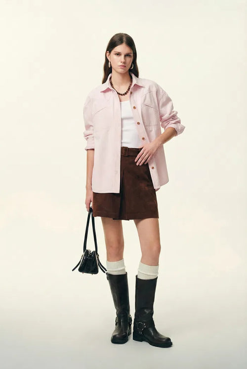 Beverley Denim Shirt in Cotton Denim