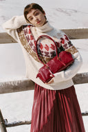 Sac bandoulière Monti East West en cuir pleine fleur huilé ciré