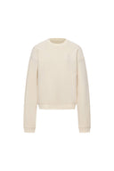 Lotus Beige Crewneck Sweatshirt in Cotton